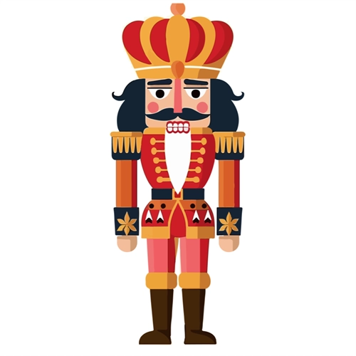 Christmas Decoration Nutcracker King Sticker